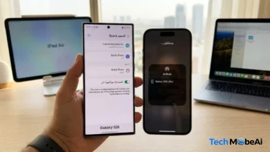 تعرف على كيفية تفعيل ميزة AirDrop على هواتف سامسونج جالاكسي وتبادل الملفات مع أجهزة آيفون وماك بسهولة عبر تحديث Quick Share الجديد لعام 2026.