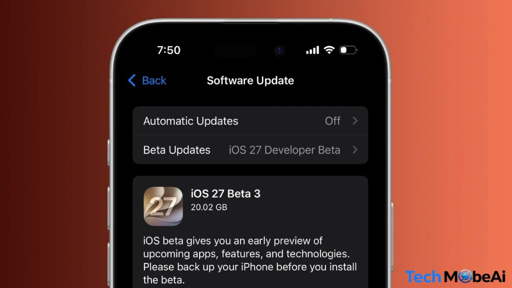 أبرز مميزات تحديث iOS 27 Developer Beta 3 الجديدة من آبل