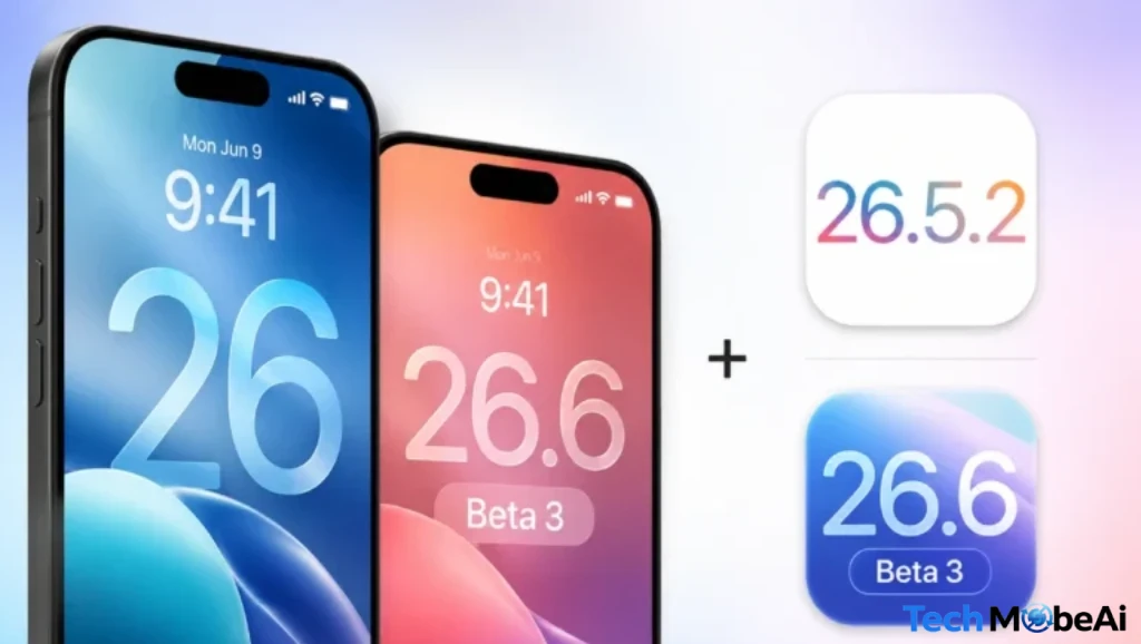آبل تطلق iOS 26.5.2 رسميًا بالتزامن مع iOS 26.6 Beta 3 – ماذا يعني ذلك لك؟ آبل تطلق تحديث iOS 26.5.2 بالتزامن مع iOS 26.6 Beta 3