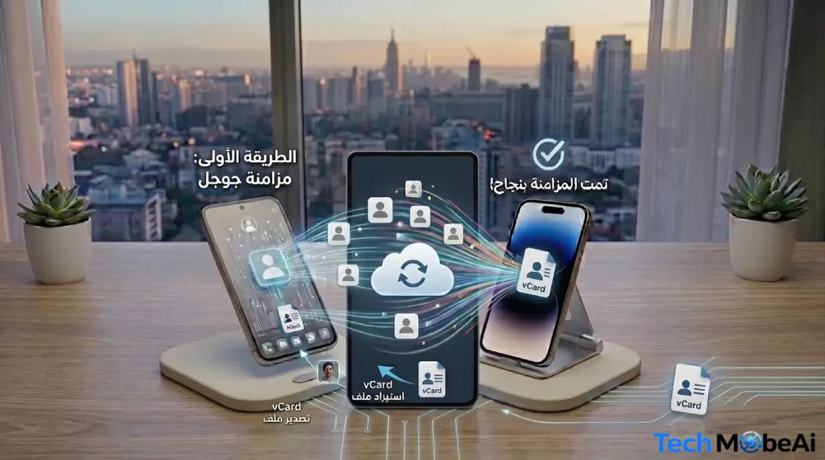 طريقة نقل البيانات من أندرويد قديم إلى هاتف جديد بالكامل